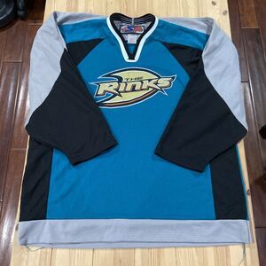 Vintage Anaheim The Rinks Jersey XL SP Made in Canada Blue